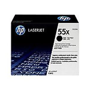 HP 55X CE255X High Yield black original LaserJet toner cartridge CE255X